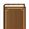 Historic book icon representing knowledge