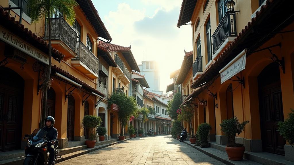 Historic building in Singapore heritage district